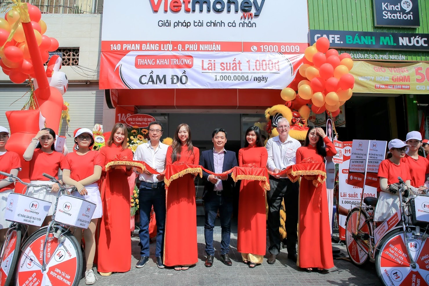 Lễ cắt băng khai trương cầm đồ vietmoney