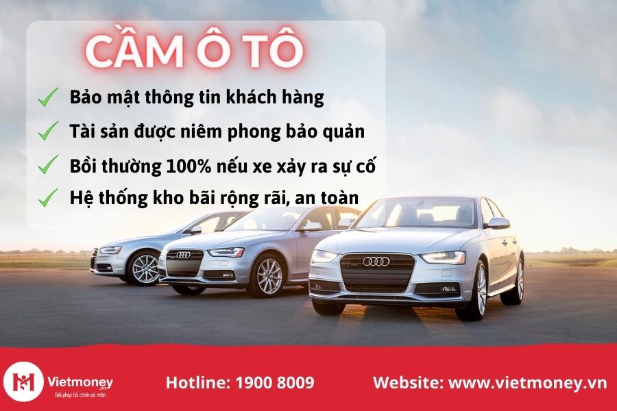 Cầm xe oto uy tín lãi suất thấp tại Vietmoney